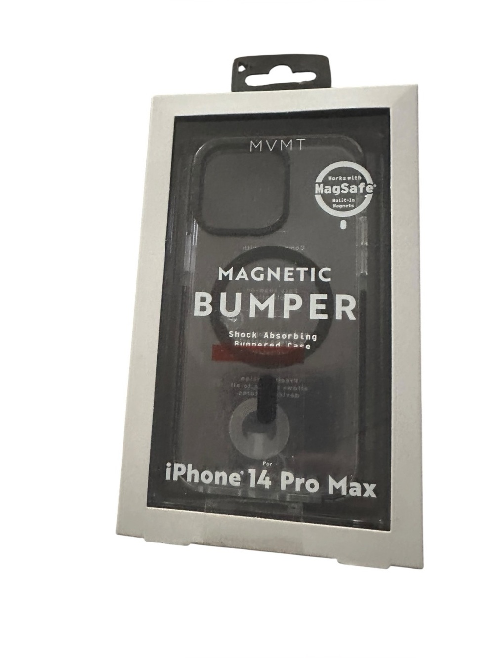 MVMT Magnetic Bumper Case iPhone 14 Pro Max Clear MagSafe Shock Absorbing